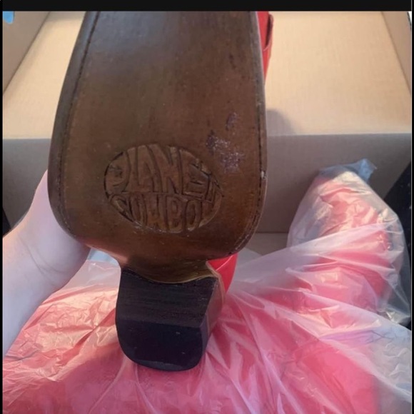 Bright Red Planet Cowboy Boots - Picture 3 of 3